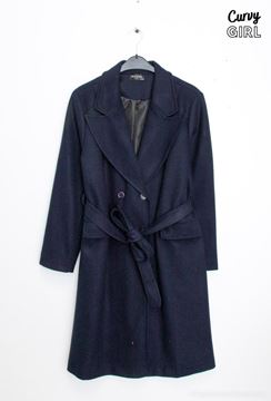 Immagine di PLUS SIZE NAVY BLUE BOULE COAT